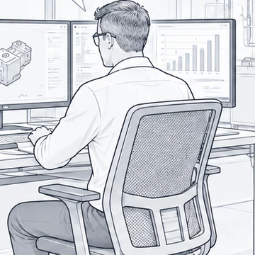 CIO from the floor drawing